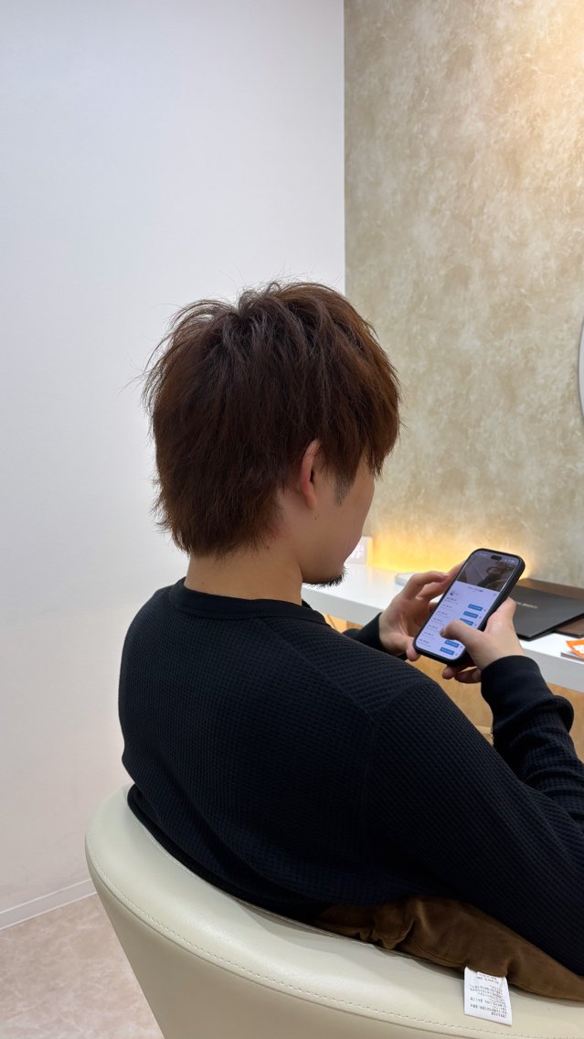 ブリーチなしダブルカラーの写真