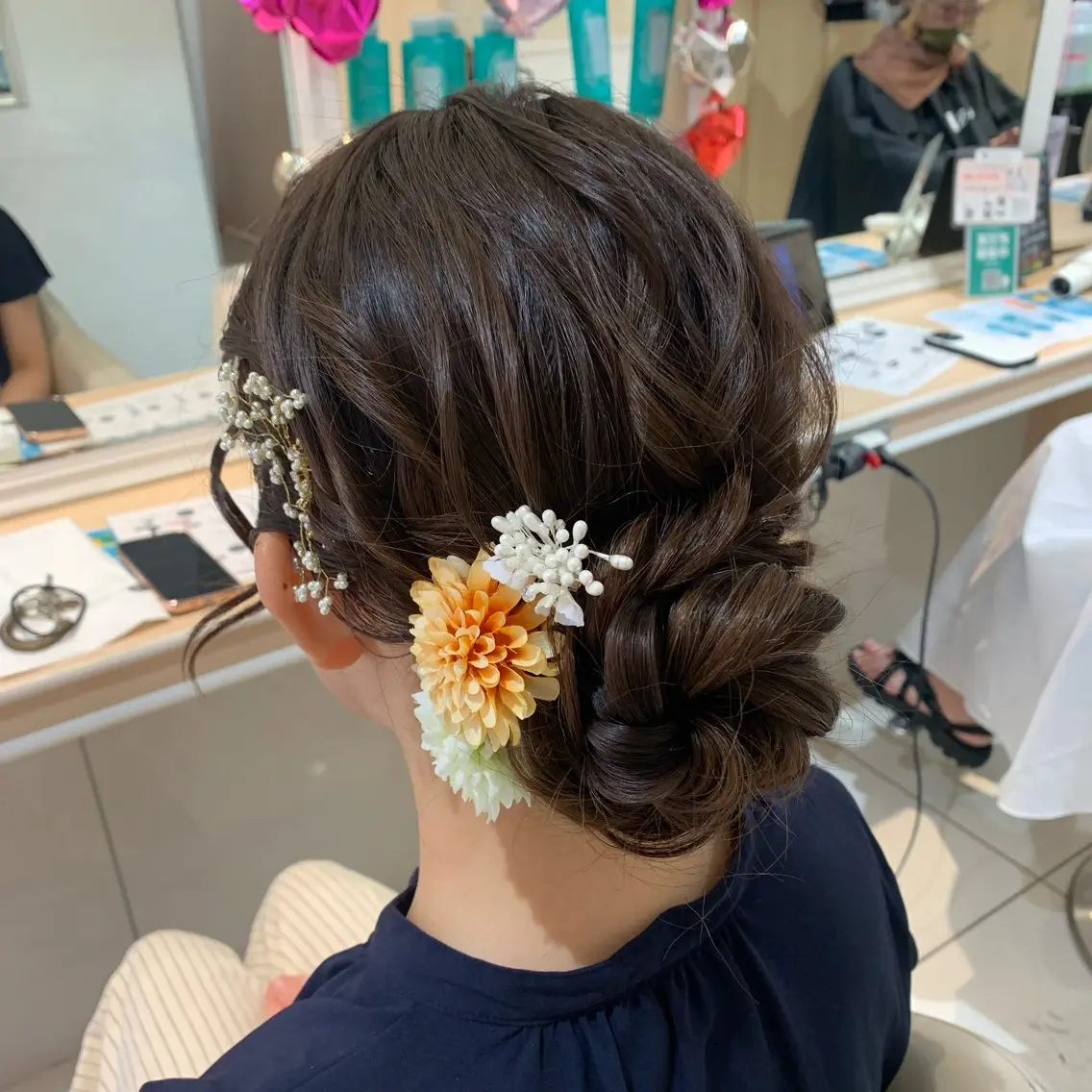 ロング ヘアアレンジ ヘアセット 宮永 璃沙のヘアスタイル