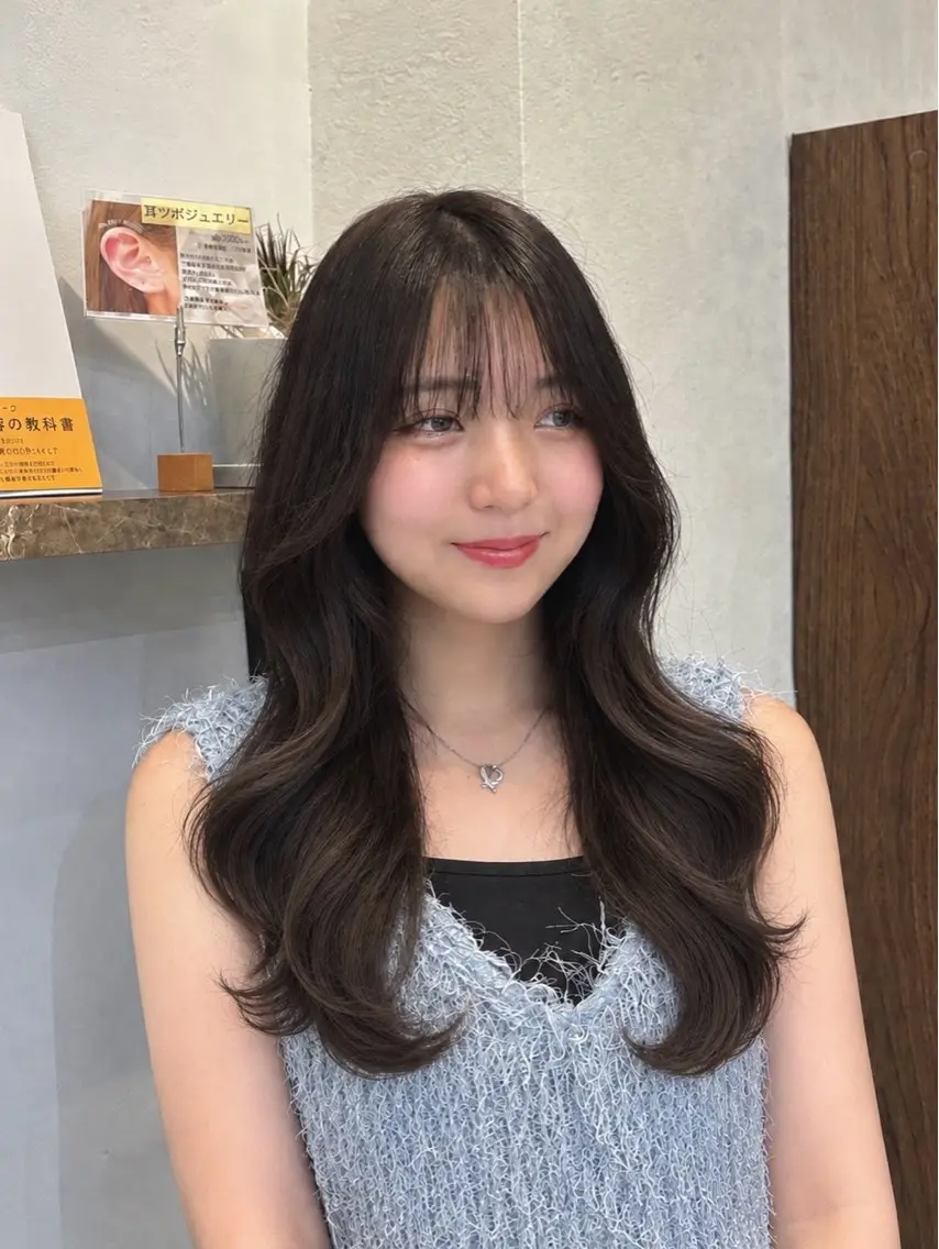 ロング 艶髪/透明感カラー/ 渋谷/ゆうな🤍のヘアスタイル