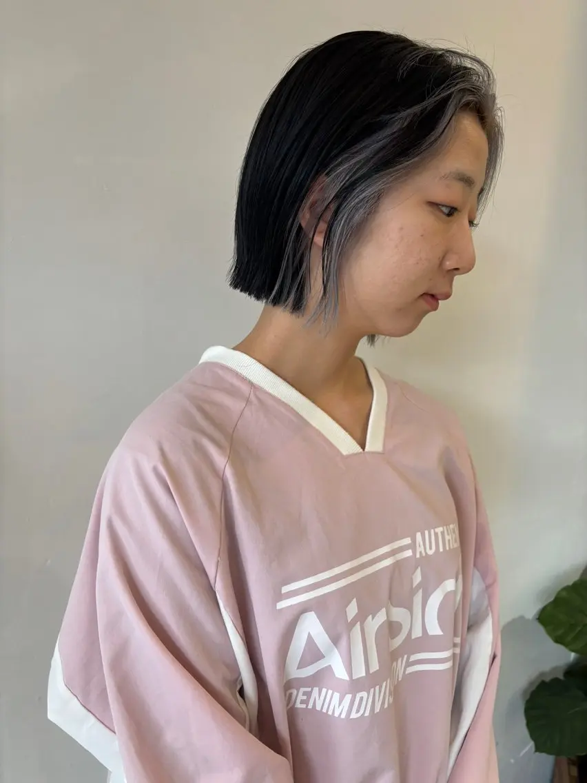 ミディアム カラー ヘアカラー 鈴木 美紅のヘアスタイル
