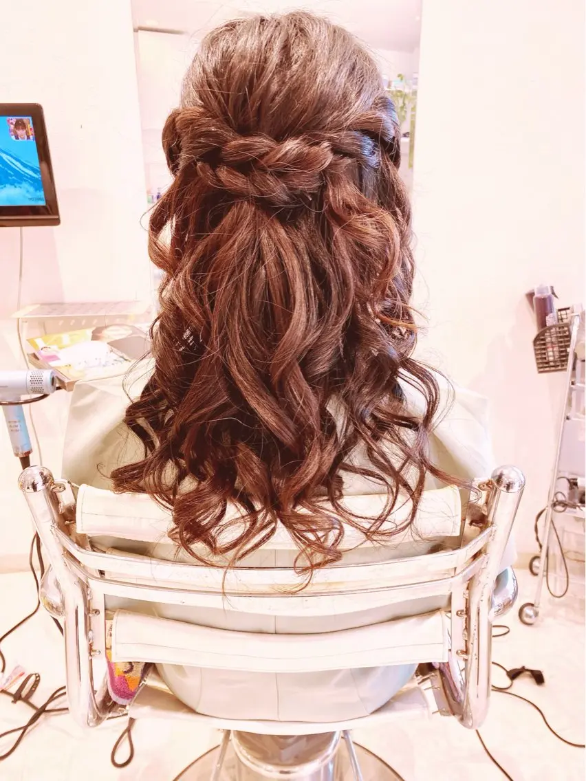 ヘアアレンジ ヘアセット 茂木 あゆかのヘアスタイル