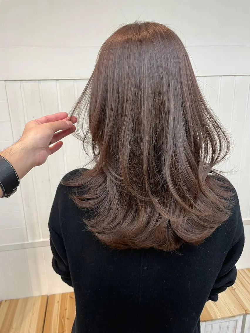 ✨🌸プレミアムヘアケア🌸✨カット+髪質改善ケアカラー+プレミアム超音波TOKIOトリートメント 🏷16000yenの写真
