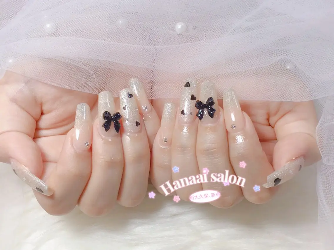 セミロング ハンドネイル Hanaai Salon新宿店のネイルデザイン