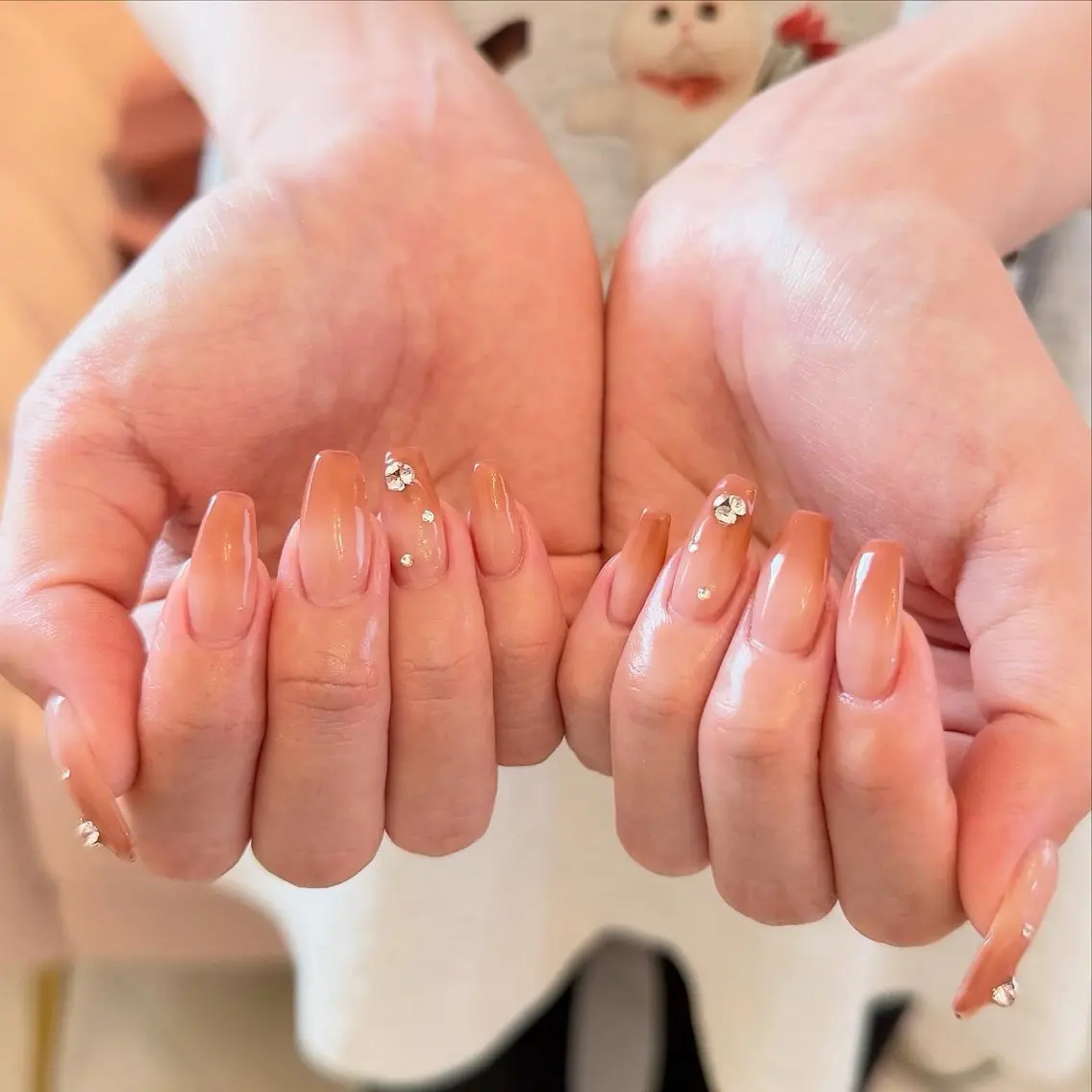 ネイル ピンク 赤色 ハンドネイル nail salon coco.のネイルデザイン
