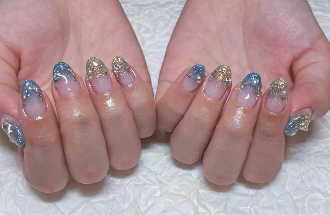 ネイル アートネイル チークネイル ジェルネイル グラデーション マグネットネイル ハンドネイル ハンドケア ゆ か_Nails💫のネイルデザイン