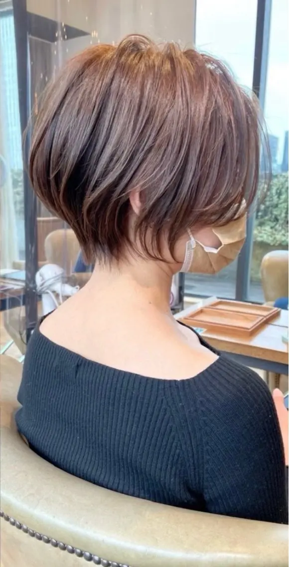 ショート カラー カット ヘアカラー トリートメント 《6月限定🉐価格》 /ショート特化/荒砂のヘアスタイル