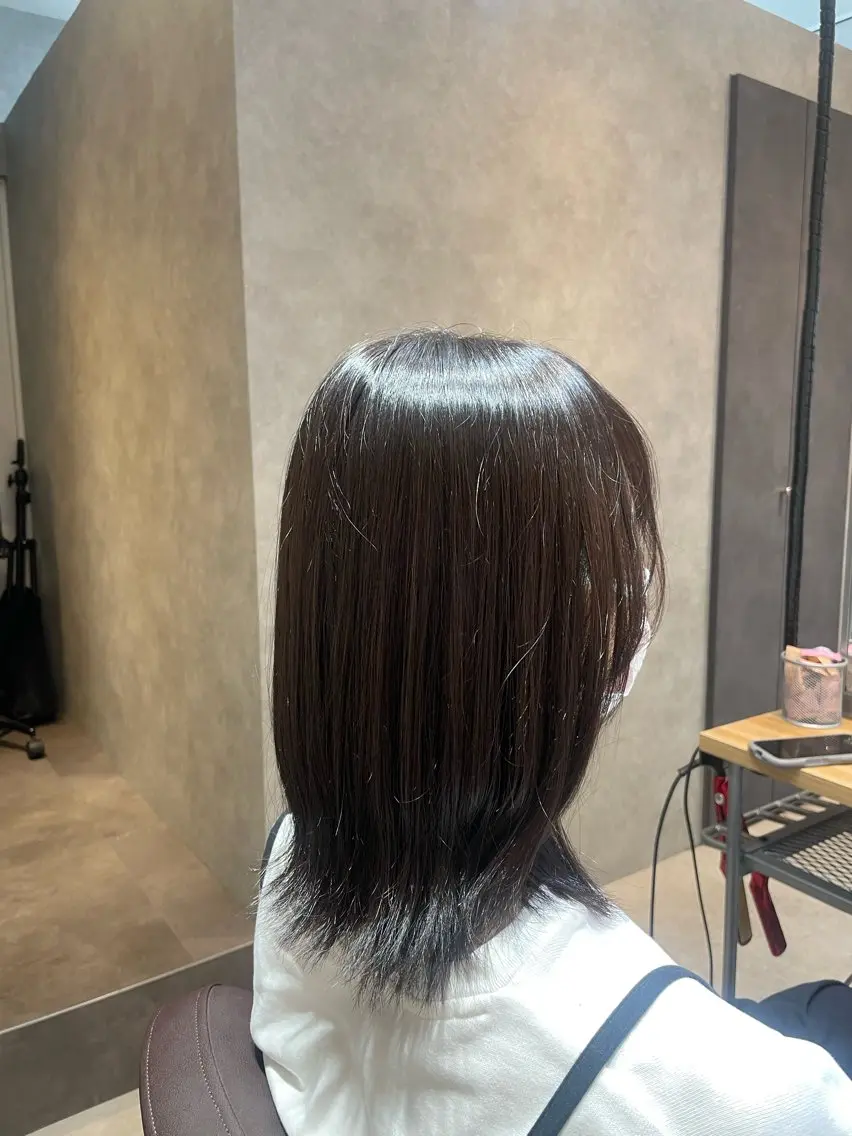 ミディアム カラー アッシュ ブラウンカラー 透明感カラー ヘアカラー 藤本遙/メンズカット /カラー🌟のヘアスタイル
