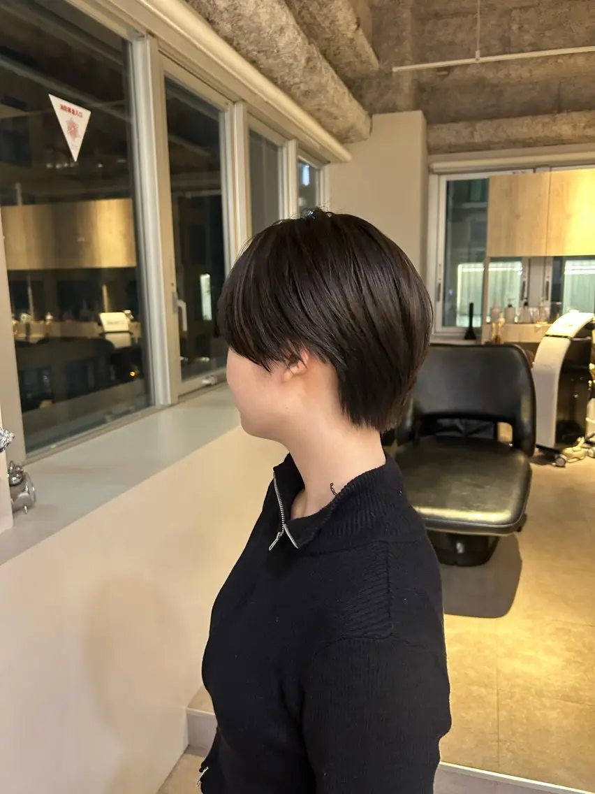 ショート 似合わせカット ショートヘア カット 似合わせカット🎀 梅田🤍sayaのヘアスタイル