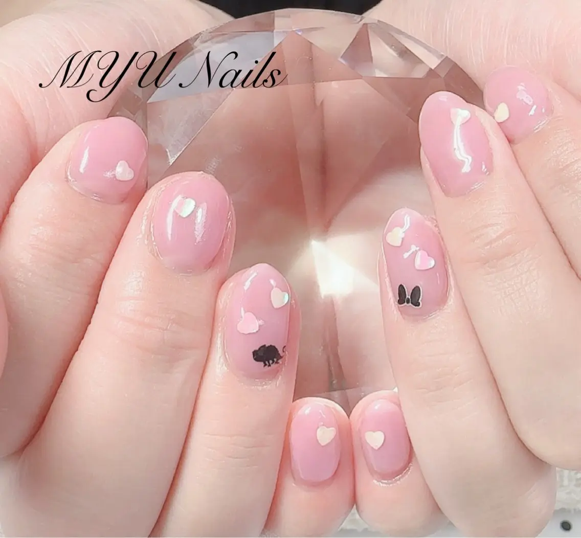 ネイル ジェルネイル 持ち込み パラジェル ニュアンスネイル🌈 MYU Nailsのネイルデザイン