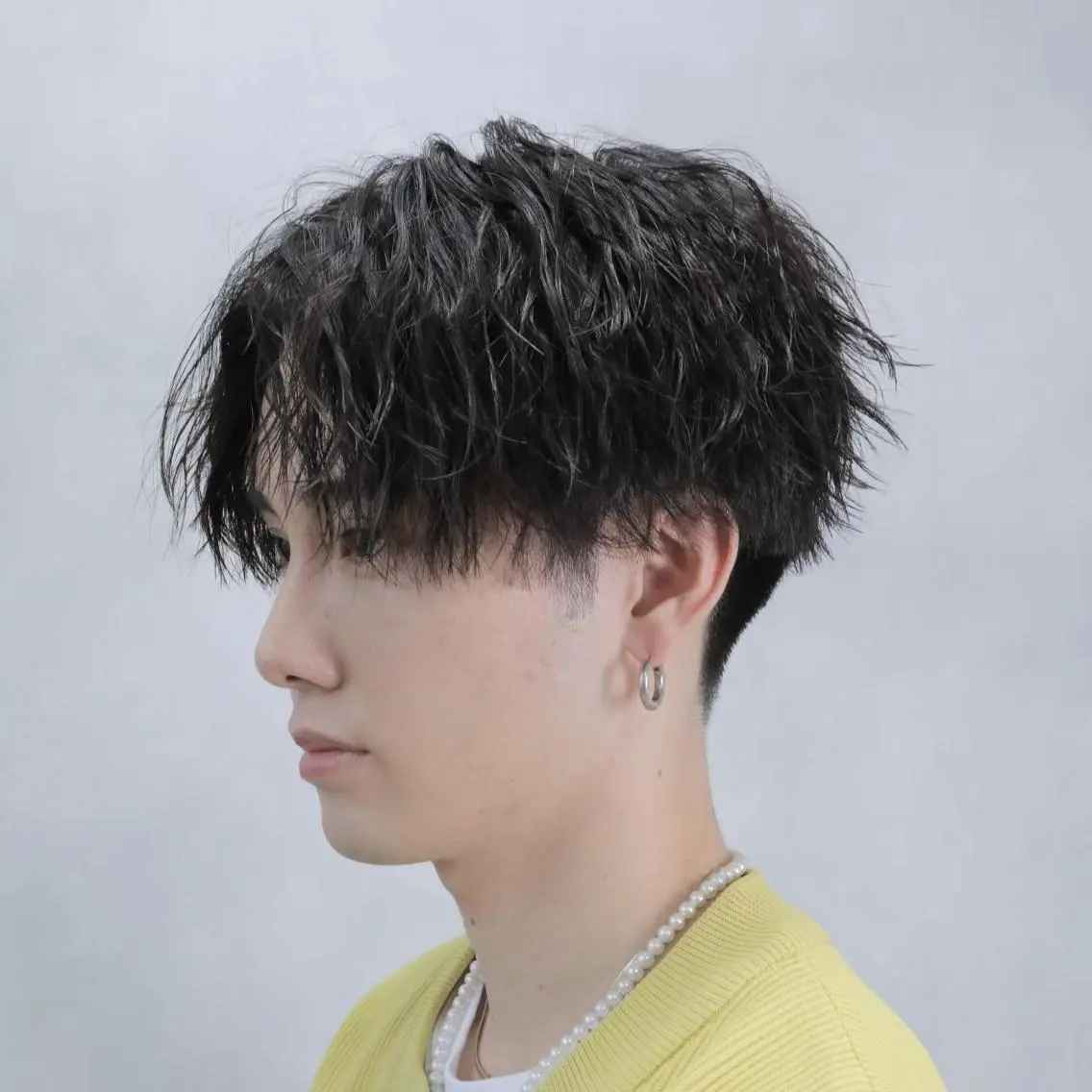 ショート パーマ メンズ カット パーマ Mens salon ANDYのヘアスタイル