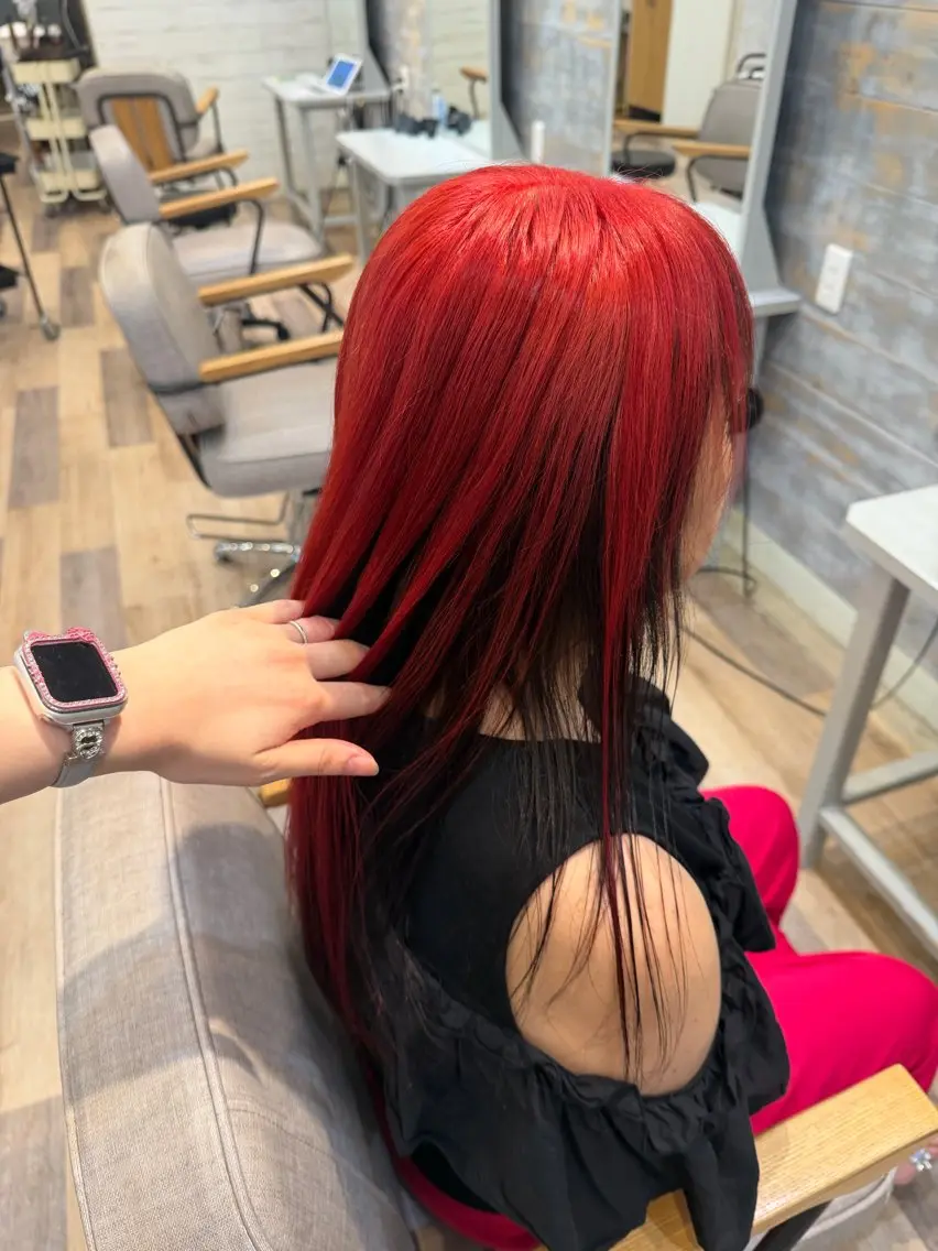 ロング カラー ブリーチ ヘアカラー ななる ／モデル様募集中‼️のヘアスタイル