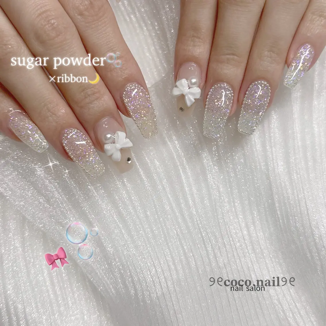 ネイル ハンドネイル フットネイル lili.nail y2k/長さ出しのネイルデザイン