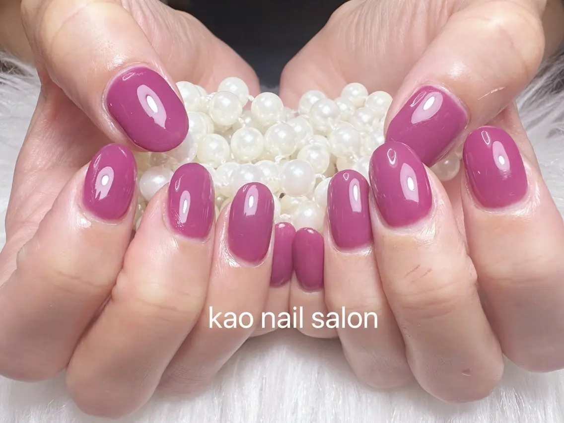 ネイル ハンドネイル kao nail マグネット/長さだしのネイルデザイン
