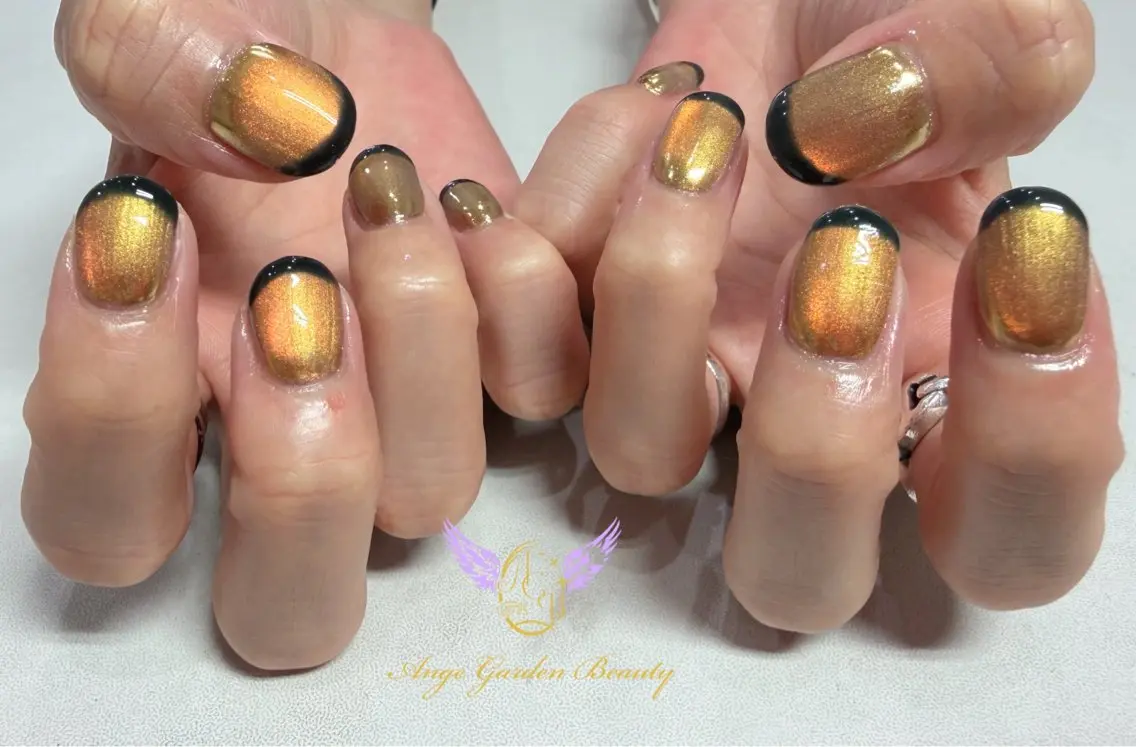 ネイル マグネットネイル ミラーネイル ハンドネイル AngeGarden Beautymihoのネイルデザイン