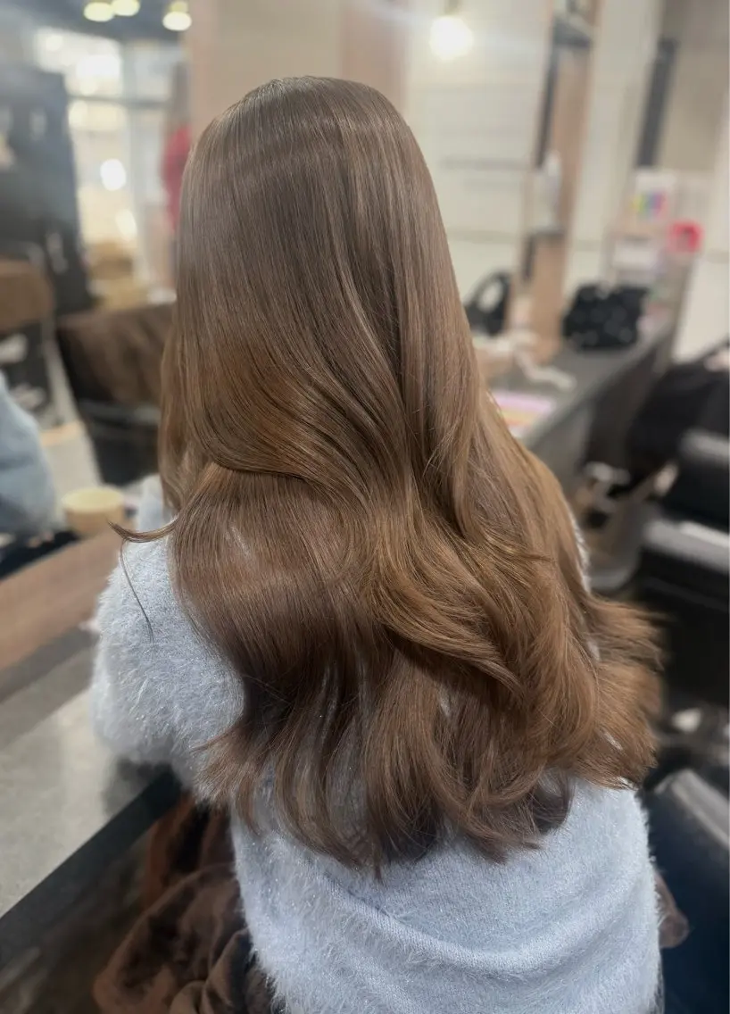 ロング カラー カット ヘアカラー トリートメント RIEブリーチ& エクステ特化型のヘアスタイル