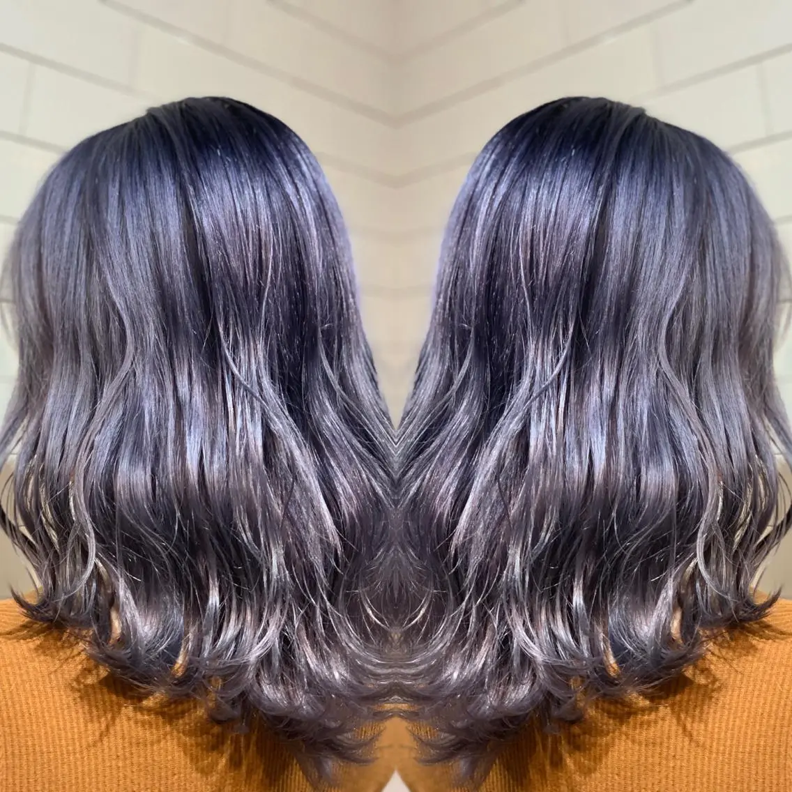 セミロング カラー ヘアアレンジ キッズ 髪質改善×ハイトーン 中田啄也のヘアスタイル
