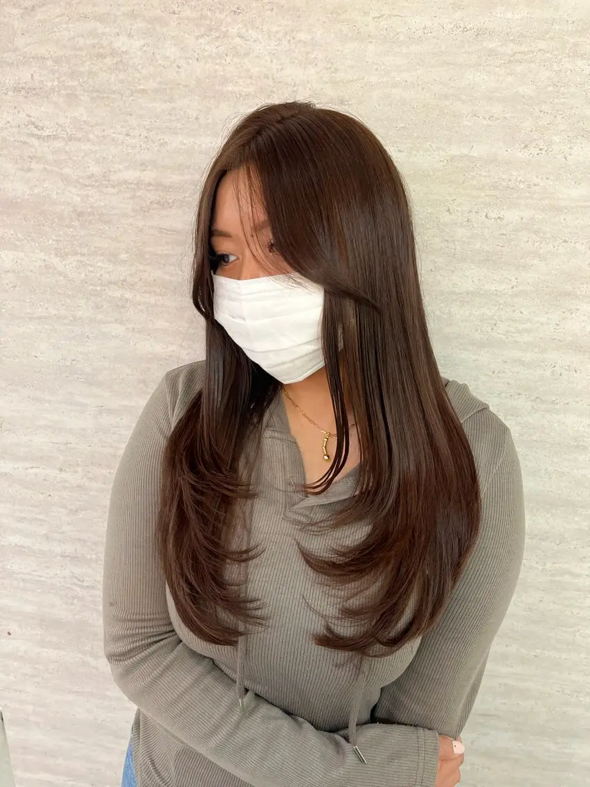 ロング カット トリートメント 🩶艶感ハイトーン/ 池袋/mei🩶のヘアスタイル