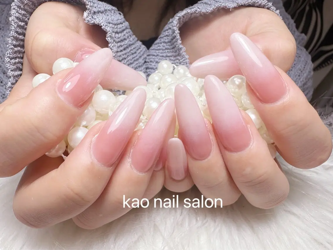 ネイル ハンドネイル kao nail マグネット/長さだしのネイルデザイン