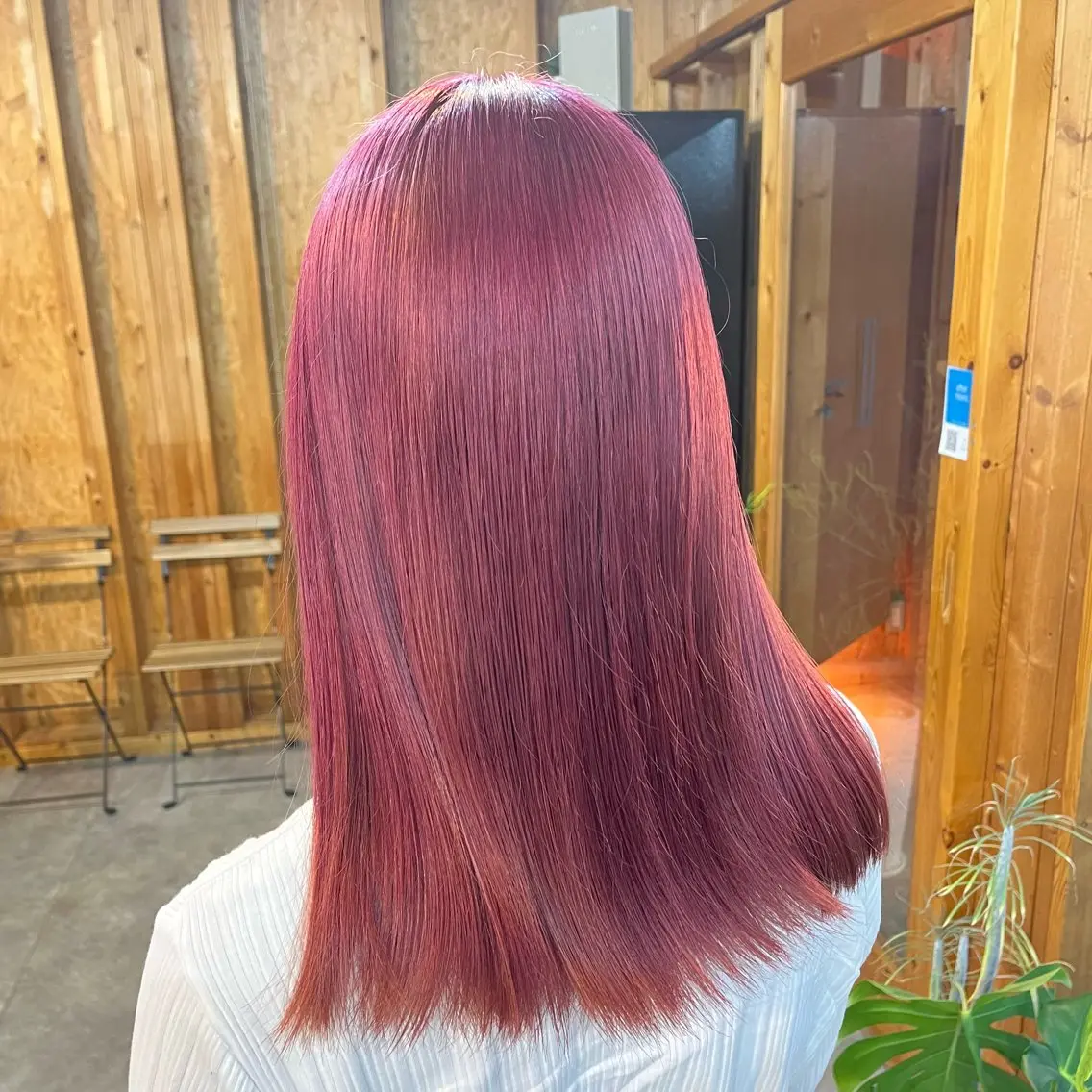 カラー まろみ暖色×ボブ ×chia🕯のヘアスタイル