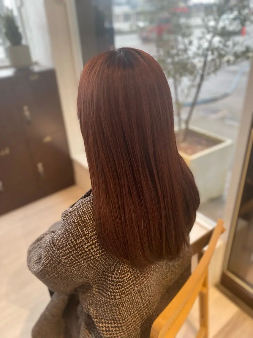 カット＋艶カラー＋1stepトリートメント¥9900の写真