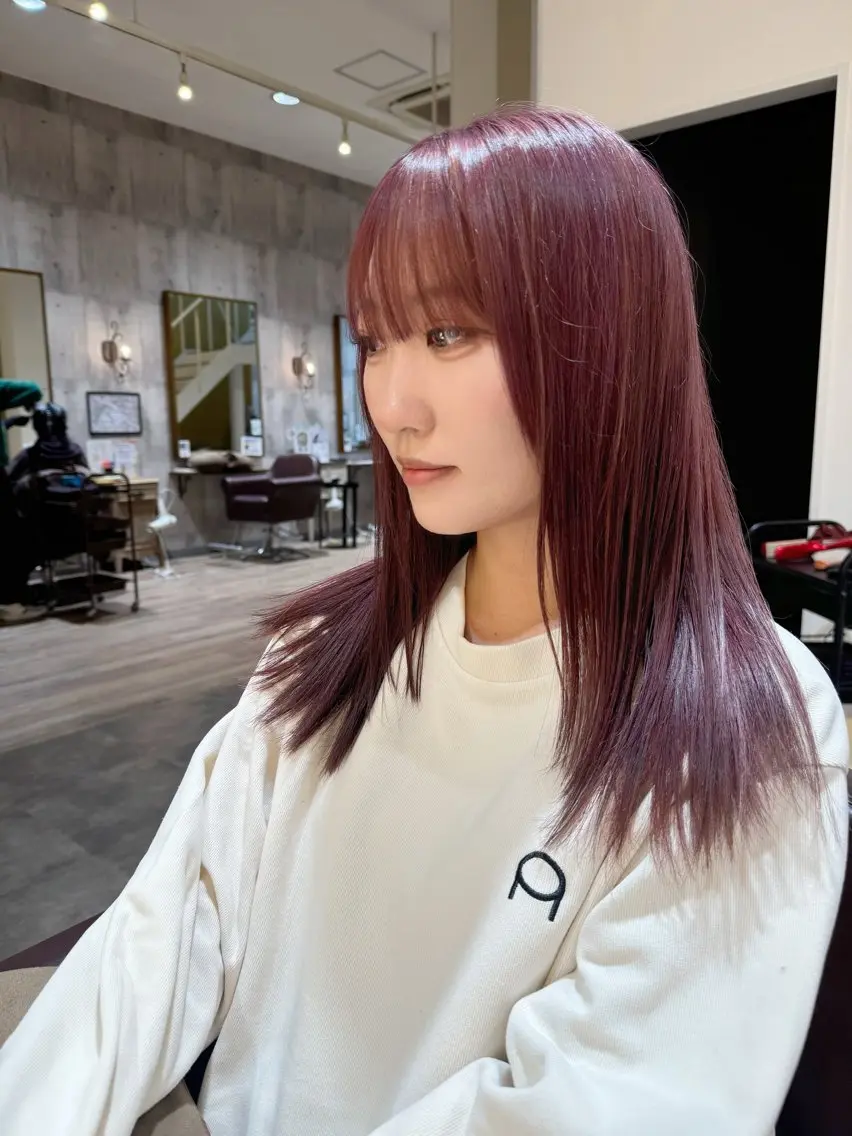 ロング ピンクラベンダー yuimarl切田 はじめ✨のヘアスタイル
