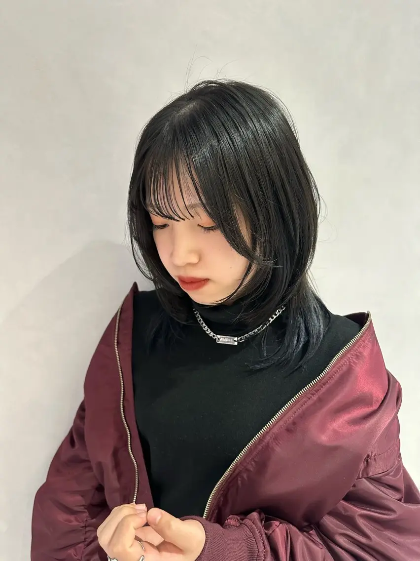 ミディアム ミディアムレイヤー レイヤーカット 寺川留以 /カットモデル募集中のヘアスタイル