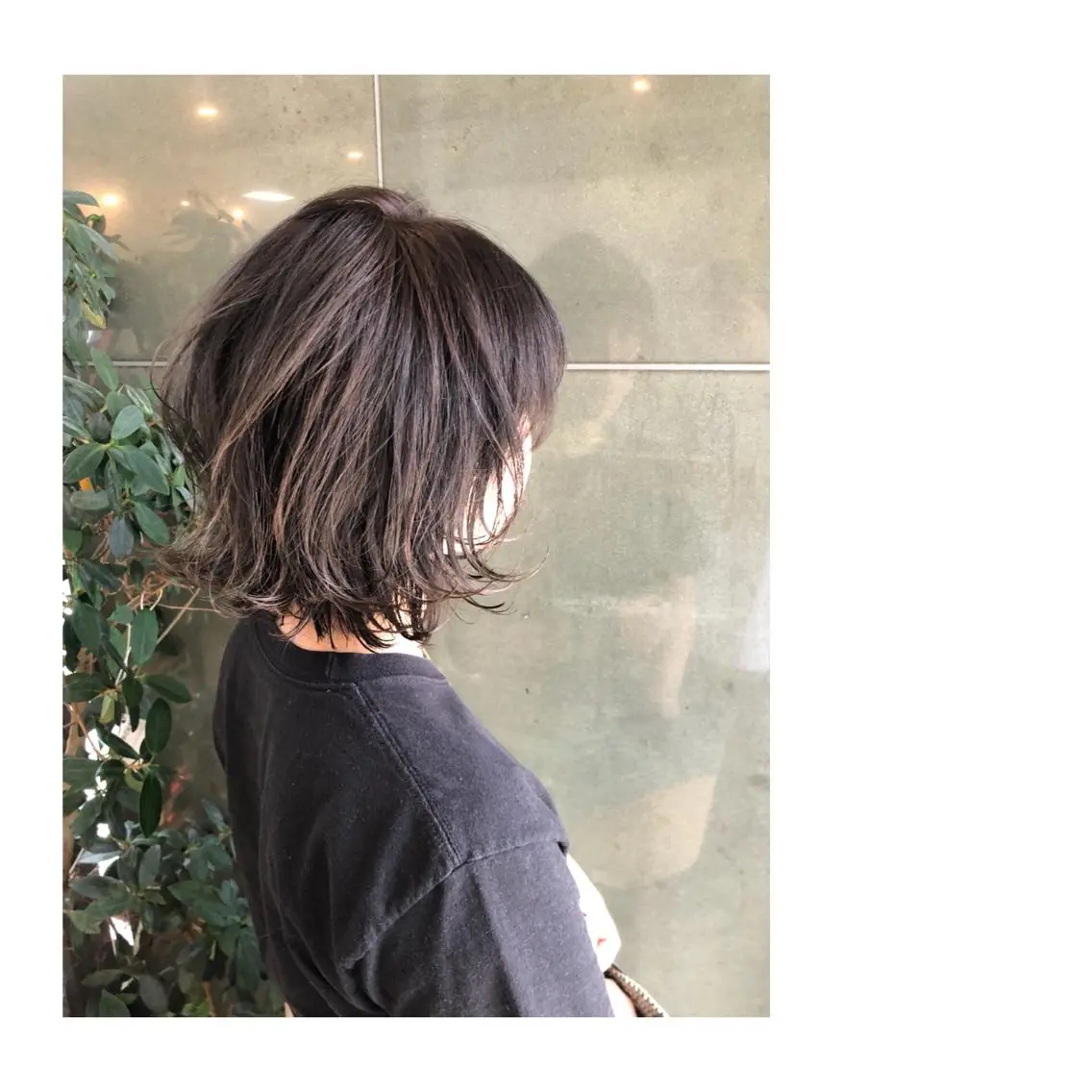 カラー パーマ ボブ 小泉 亮人のヘアスタイル