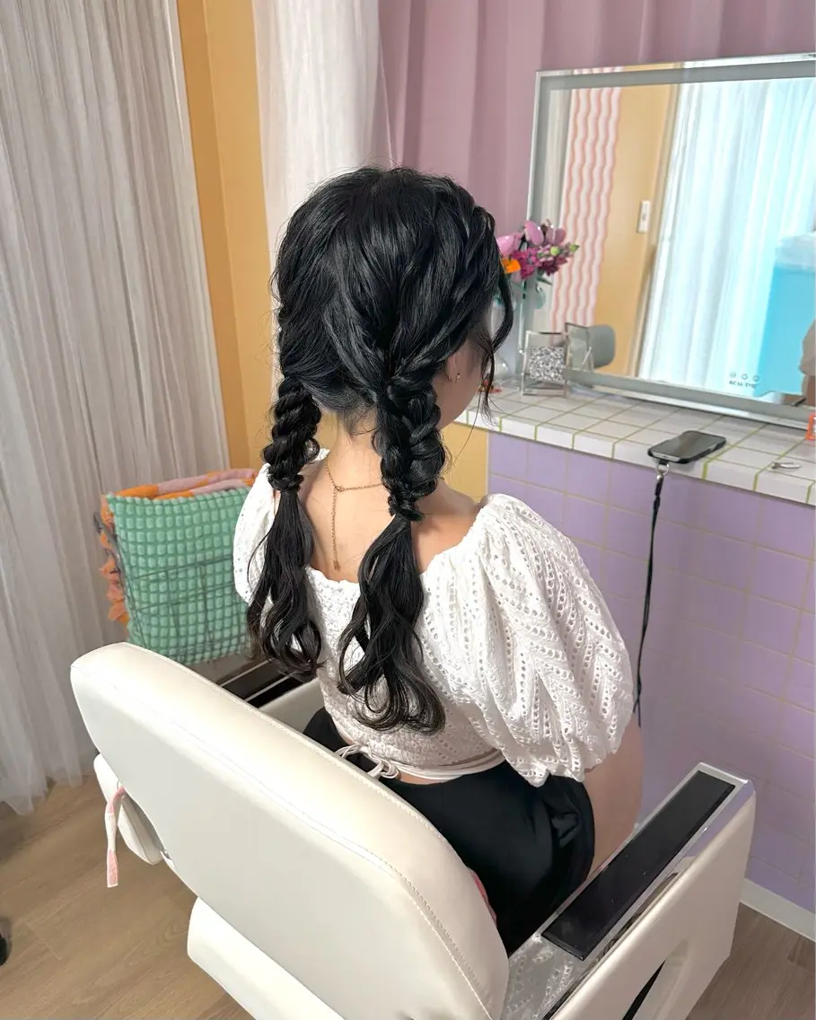 ロング ヘアアレンジ ヘアセット 杏寿 ヘアセットサロンのヘアスタイル