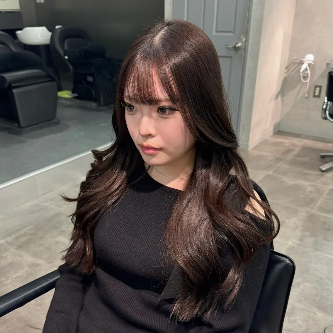 ロング カット ヘアカラー 韓国特化🇰🇷千葉 /レイヤーカット竜生のヘアスタイル