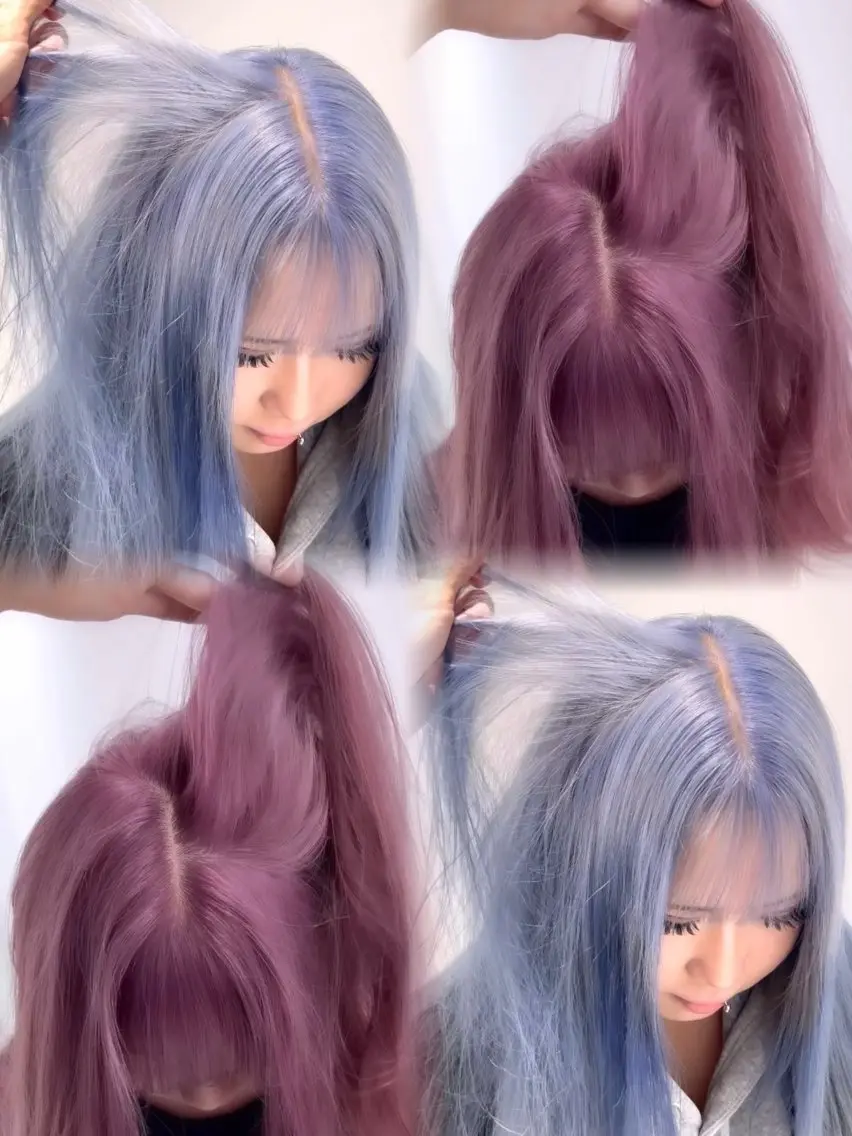 ロング カラー ブリーチ 透明感カラー ハイトーンカラー ヘアカラー トリートメント 透明感ハイトーン特化 /ケアブリーチ/莉駒のヘアスタイル