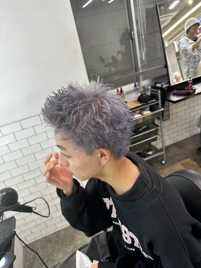 ショート メンズ カット ヘアセット 🔥最強メンズ特化/ パーマの達人🔥風見のヘアスタイル