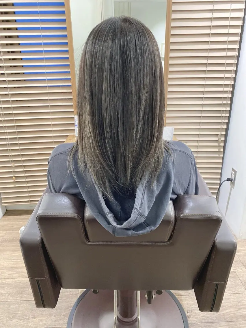 ロング カラー ヘアカラー トリートメント ハイライト⭐️上野 高広のヘアスタイル