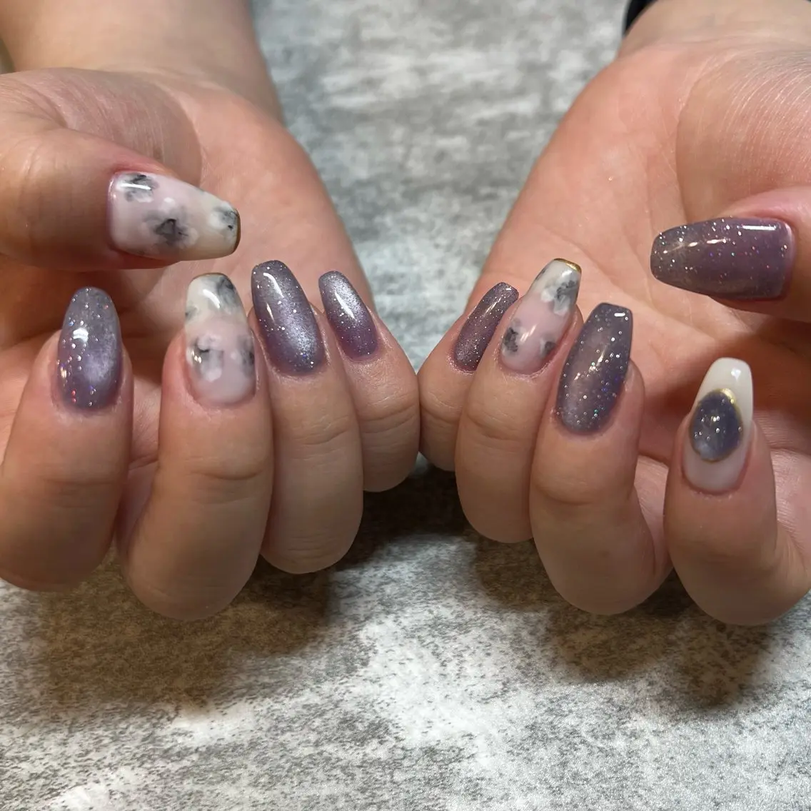 11日限定❣️12:00~16:30🎀ハンド🖐️90分フリーアート🩵画像持込可⭐️オフ込3800円の写真