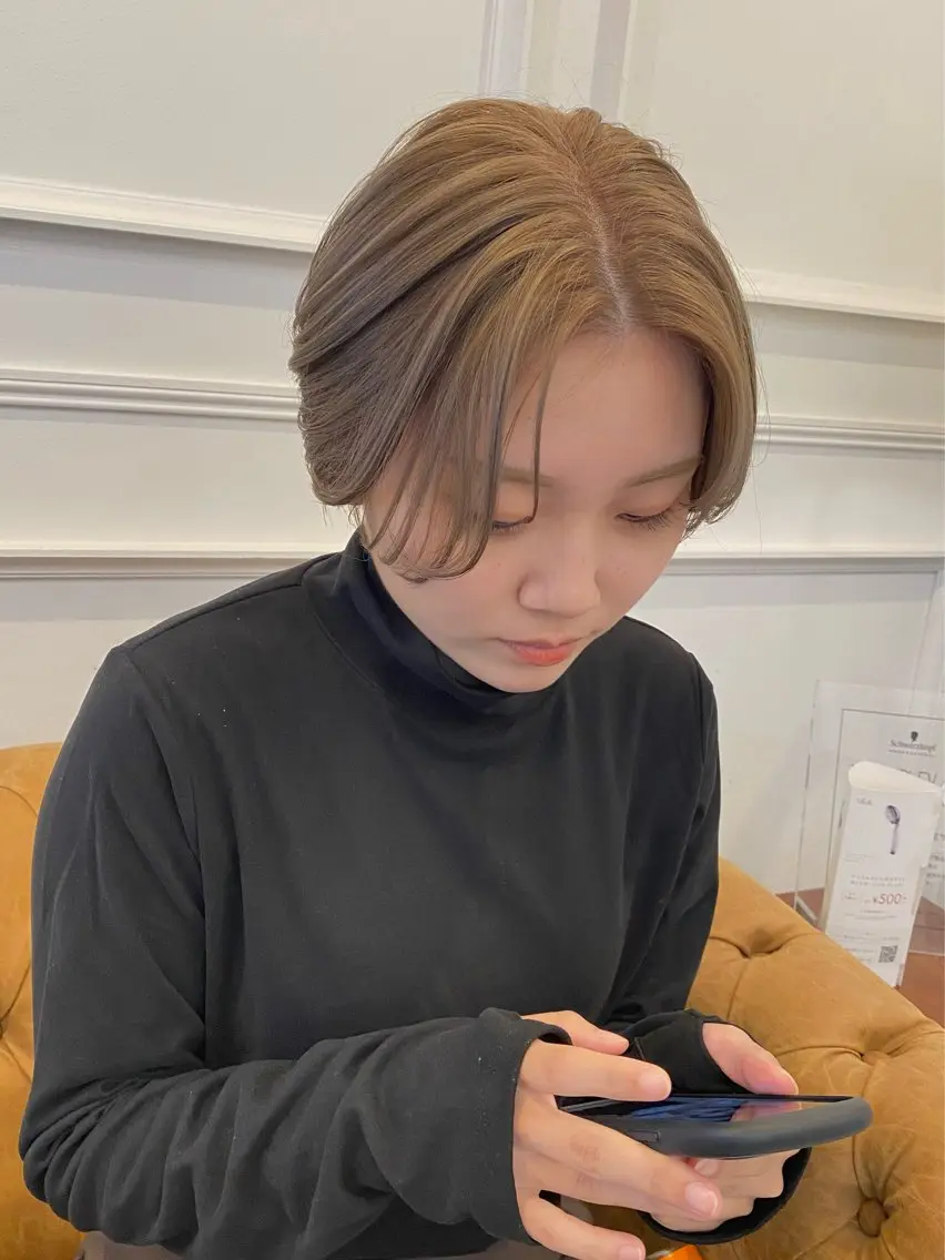 ショート カット ヘアカラー トリートメント HARUKA🍒 toccaのヘアスタイル