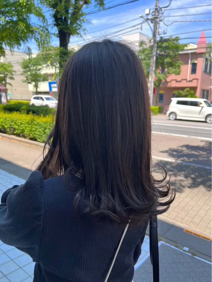 【女性人気No. 1】🎀🫧前髪カット+フルカラー+艶髪TRの写真
