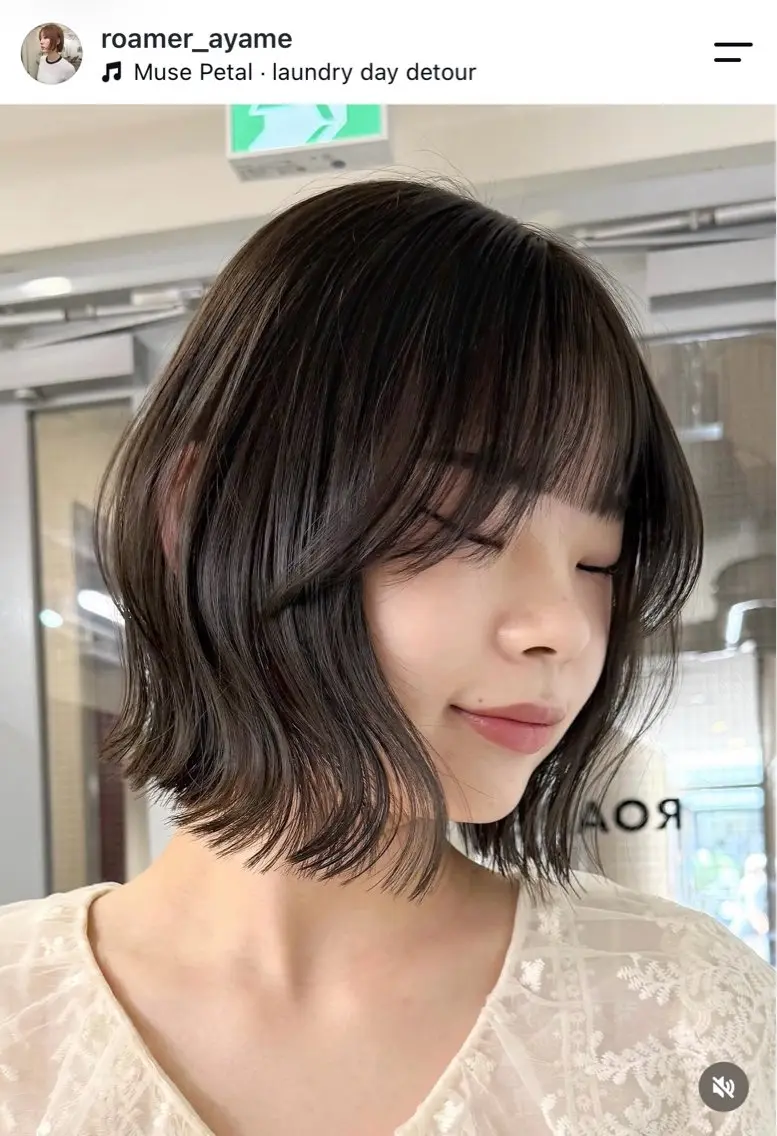 ショート カラー カット ヘアカラー トリートメント ‎アヤメ/レイヤー /ボブ/渋谷🐈のヘアスタイル