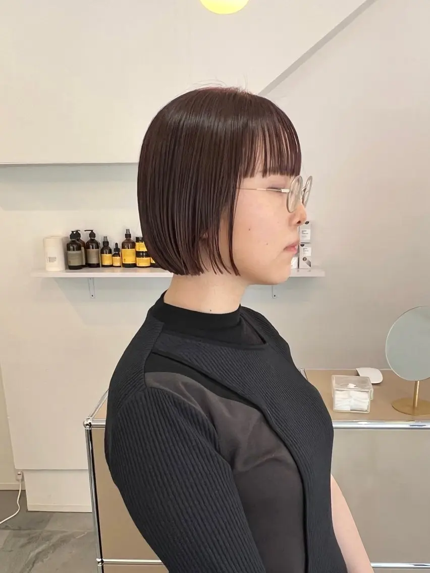 ショート カラー 切りっぱなしボブ ショートボブ ブリーチ ケアブリーチ 透明感カラー カット ヘアカラー トリートメント 蔵前 デザインカット KOBAYASHIのその他イメージ