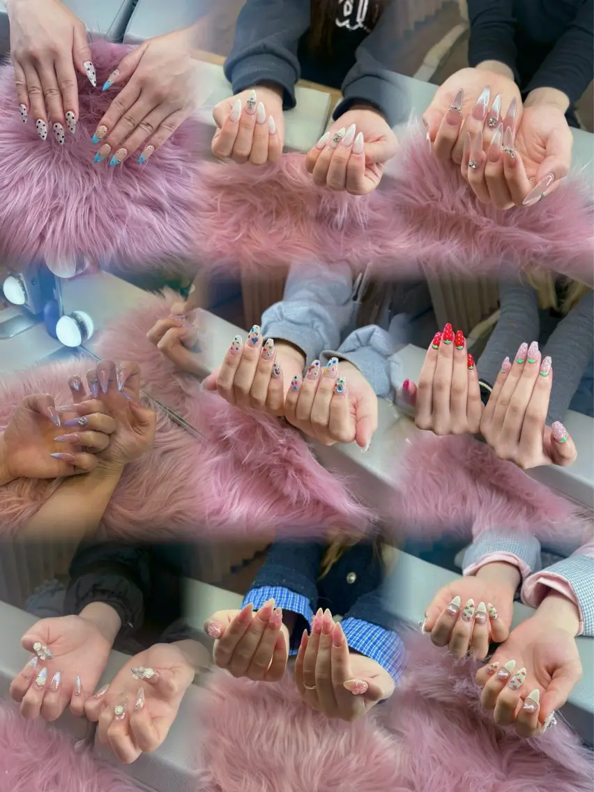 ⭐️人気No.1 モチ最強◎⭐️チップ長さ出し(10本まで)＋デザインorパーツ付け放題の写真