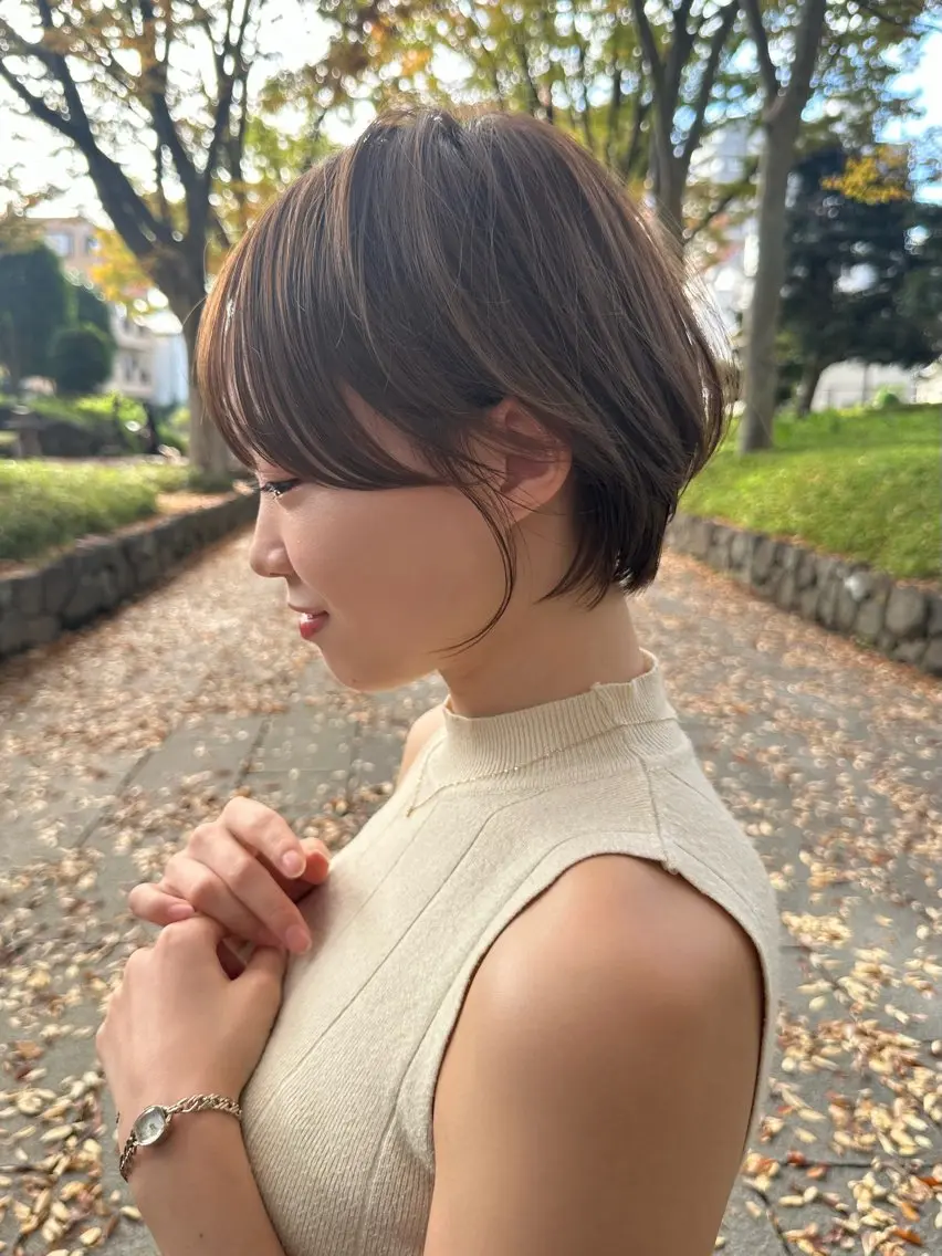 ショート ショートヘア カット ヘアカラー トリートメント ヘッドスパ taiga レイヤー /髪質改善/矯正🌈のヘアスタイル