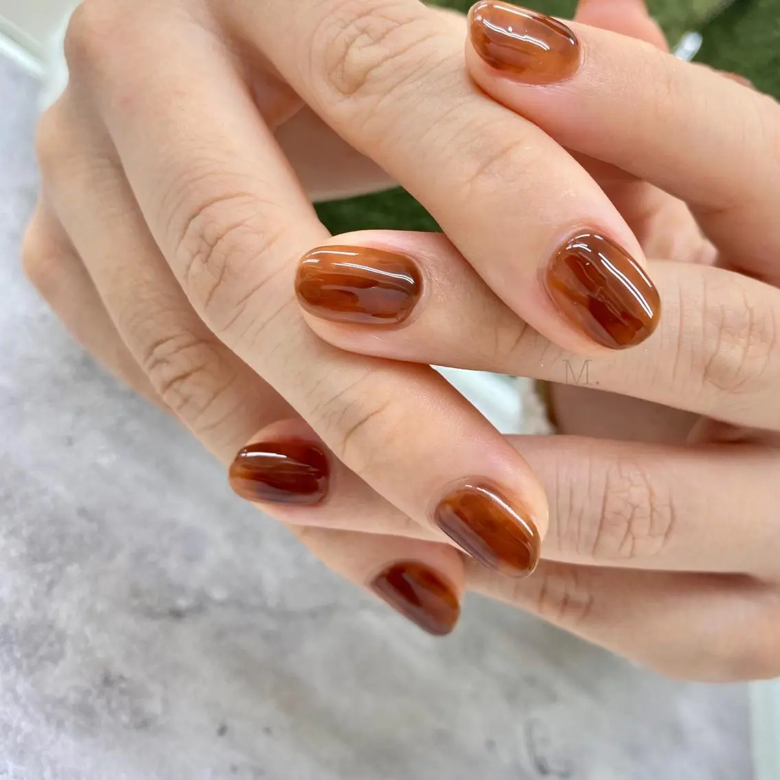ネイル べっ甲ネイル C.Nail ネイリストのネイルデザイン