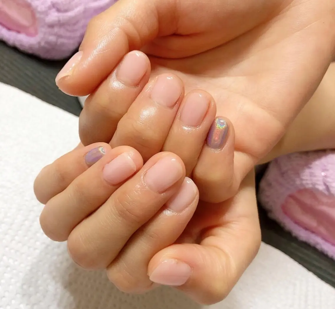 ネイル クリアネイル ピンク u sのネイルデザイン