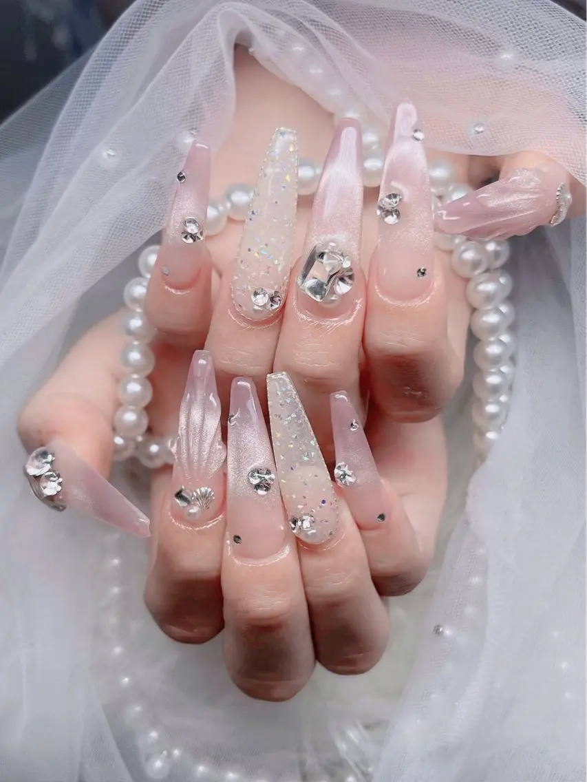 ネイル アートネイル 成人式 ジェルネイル ニュアンスネイル 夏ネイル ハンドネイル neco H.babynailのネイルデザイン