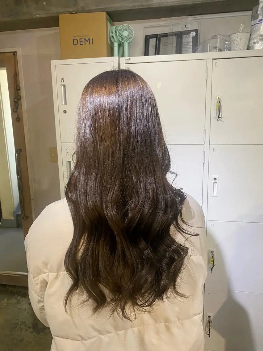 ロング カラー ブリーチカラーと、髪 質改善。HARUKAのヘアスタイル