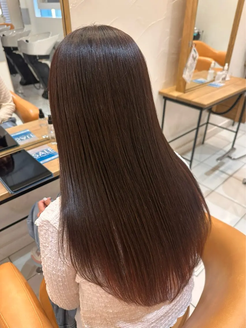 カット+カラー(ブリーチなし)+髪質改善トリートメント3step(スタンダードケア)の写真