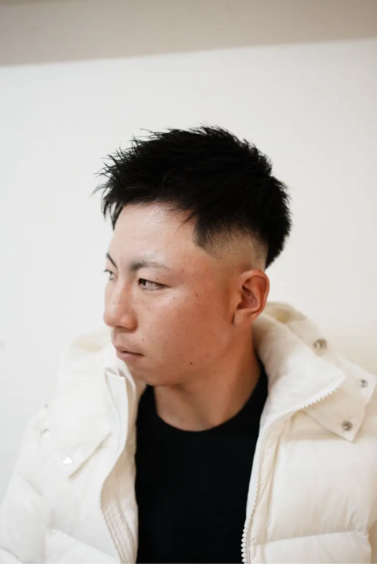 ショート メンズ フェードカット カット ヘアセット メンズサロン ANSWERのヘアスタイル