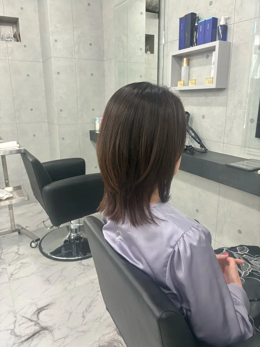 セミロング カラー カット ヘアカラー Endearing 🌟銀座のヘアスタイル