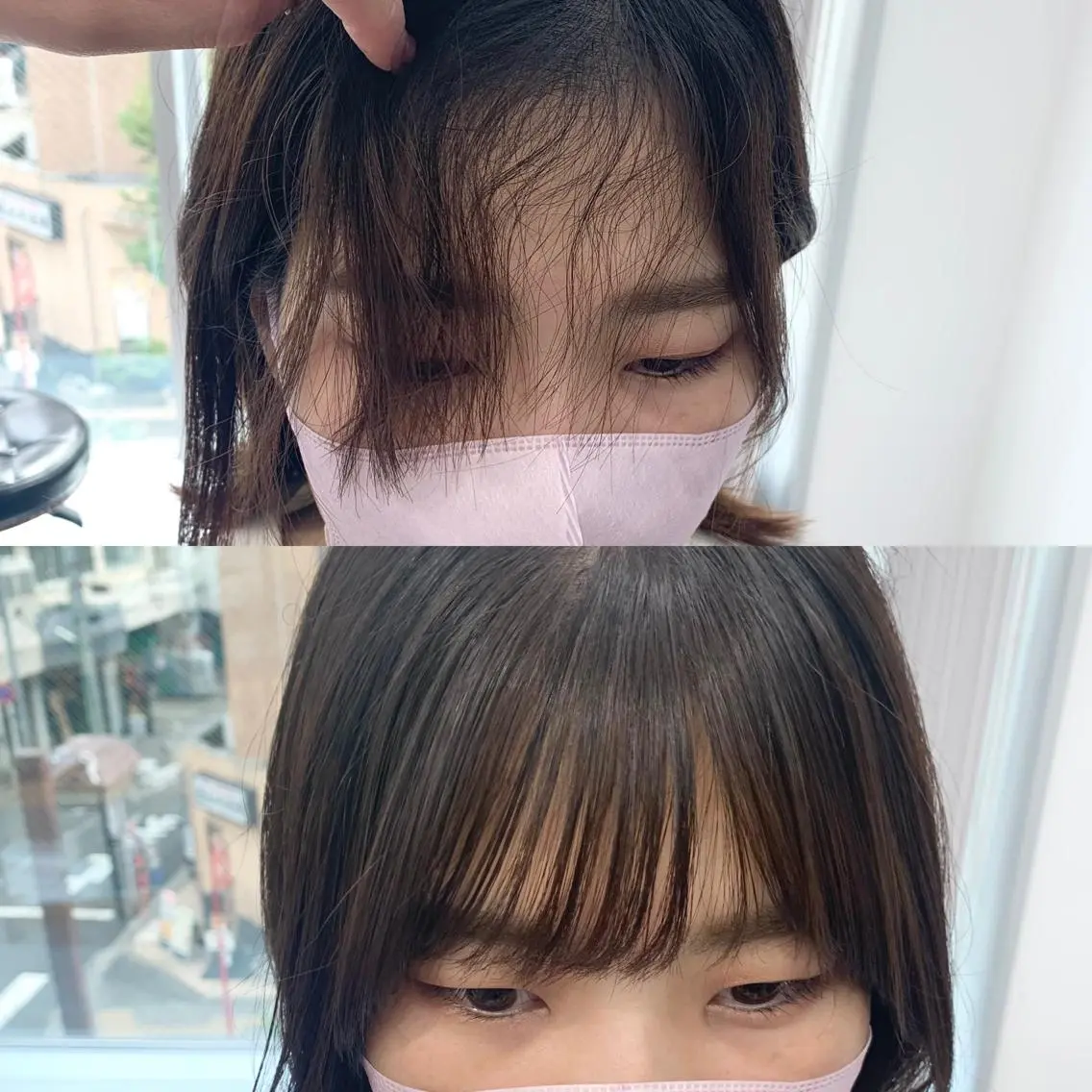 ミディアム パーマ ヘアアレンジ メンズ キッズ ネイル マツエク・マツパ アイブロウ 似合せレイヤー/ 柔らか透明感カラーのヘアスタイル