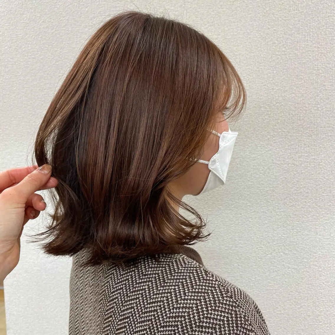 ミディアム カラー もりたみかこ 美容師お休み中のヘアスタイル
