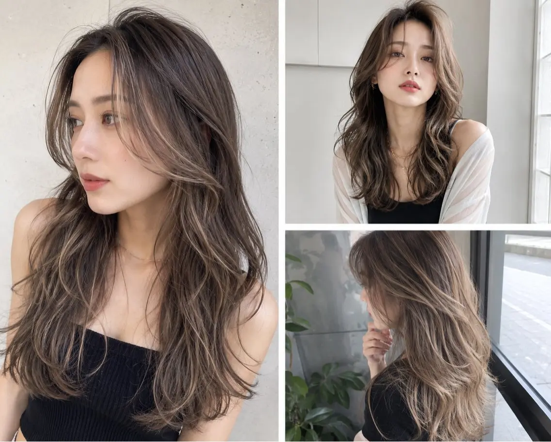 セミロング カット ヘアカラー 木村 賢太のヘアスタイル