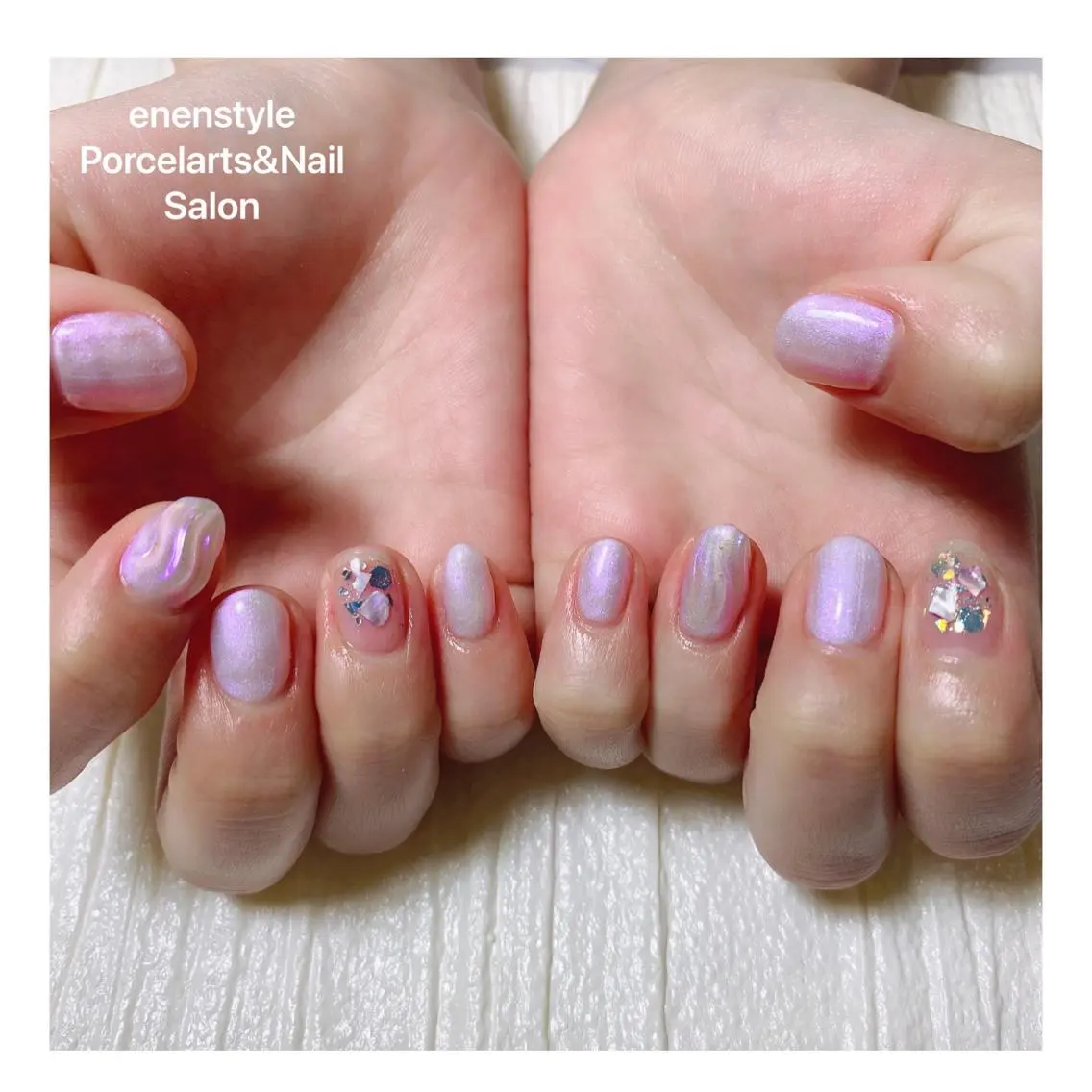 ショート ネイル ハンドネイル 🐾enen style 🐾のネイルデザイン